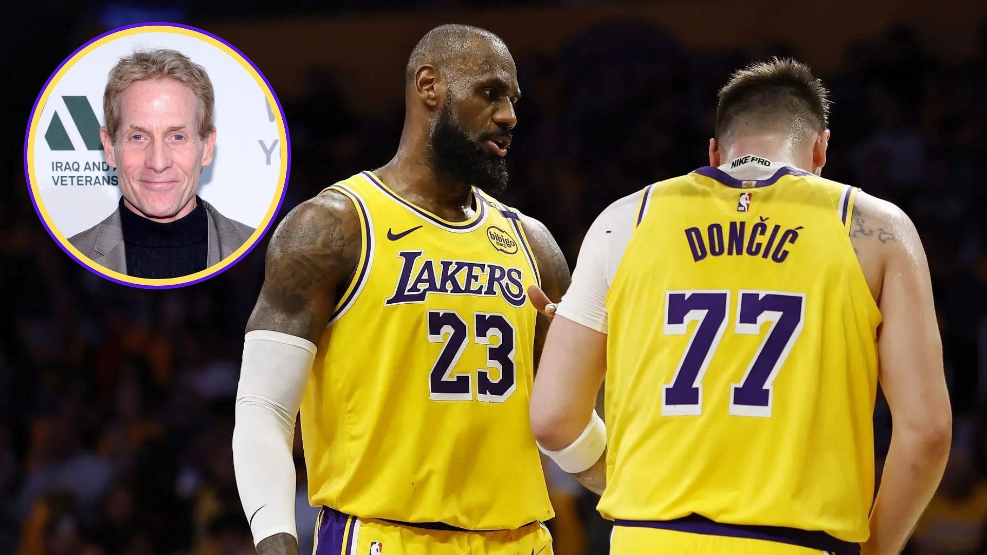 Skip Bayless shares honest feelings on LeBron James-Luka Doncic tandem in wholesome tribute. (Photos: GETTY)