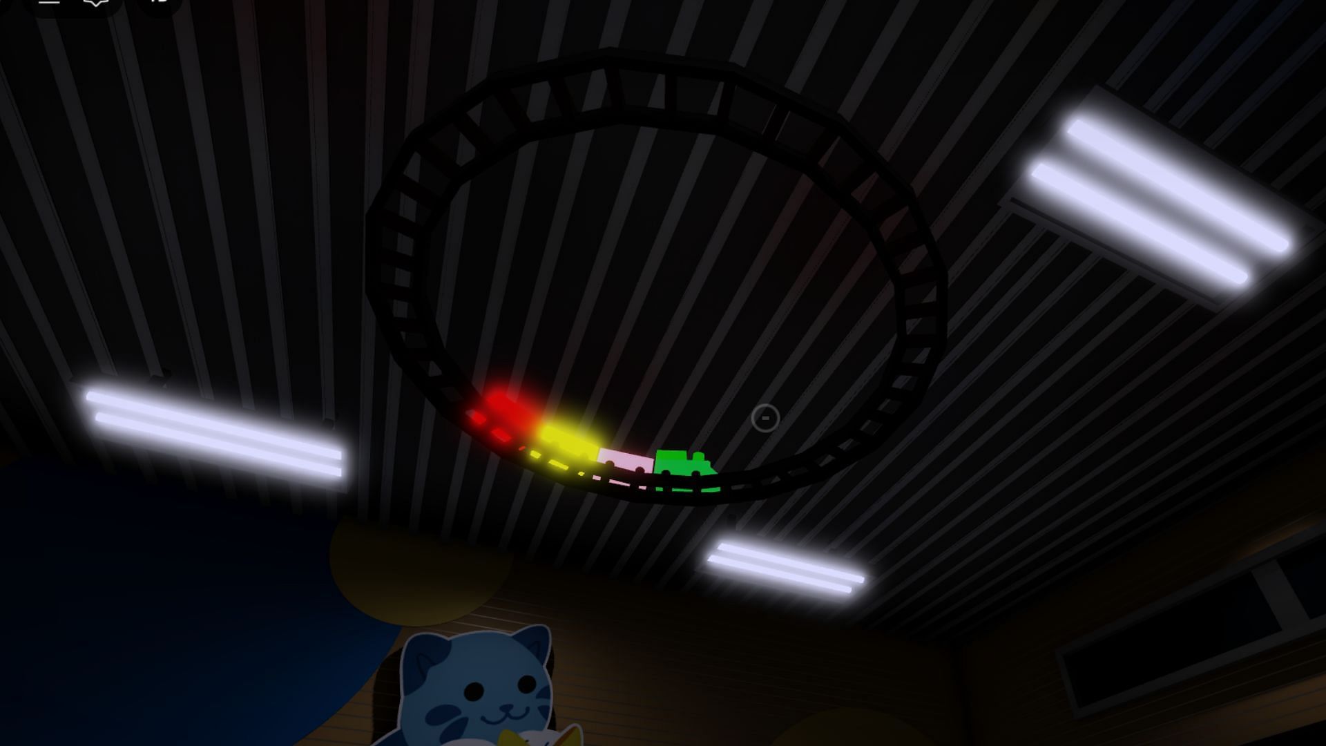 The train&#039;s color is the code (Image via Roblox)