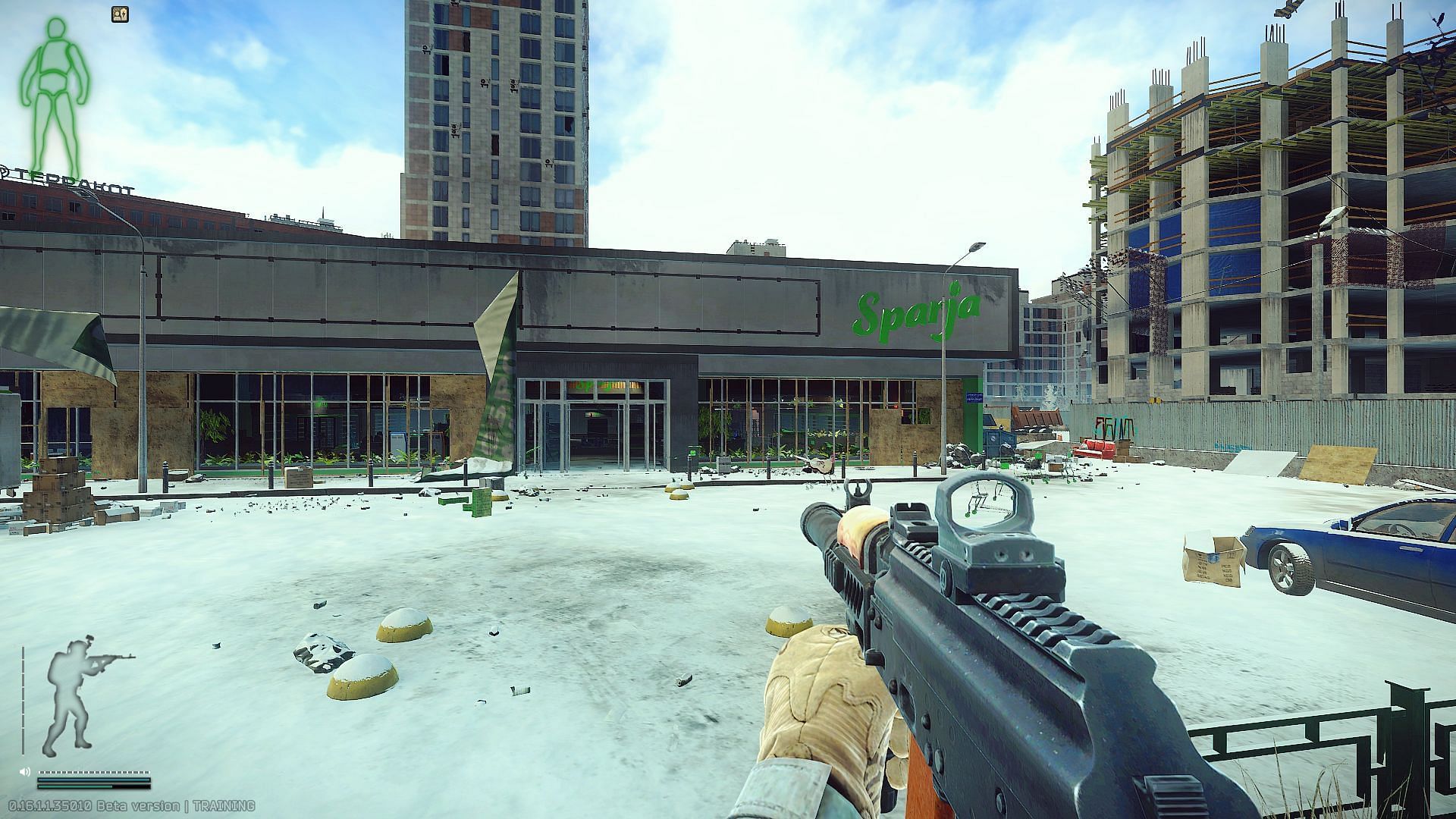 The Sparja grocery store on Streets of Tarkov (Image via Sportskeeda Gaming/Battlestate Games)