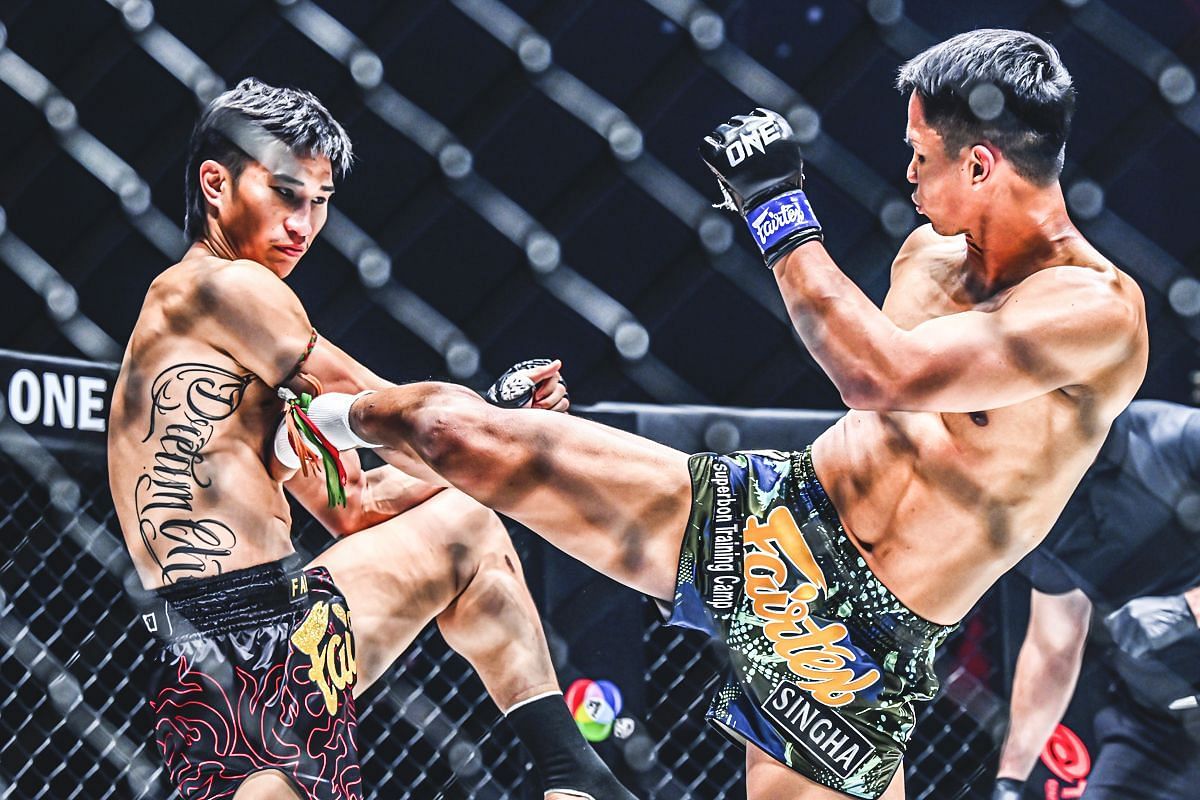 Tawanchai PK Saenchai and Superbon Singha Mawynn - Photo by ONE Championship