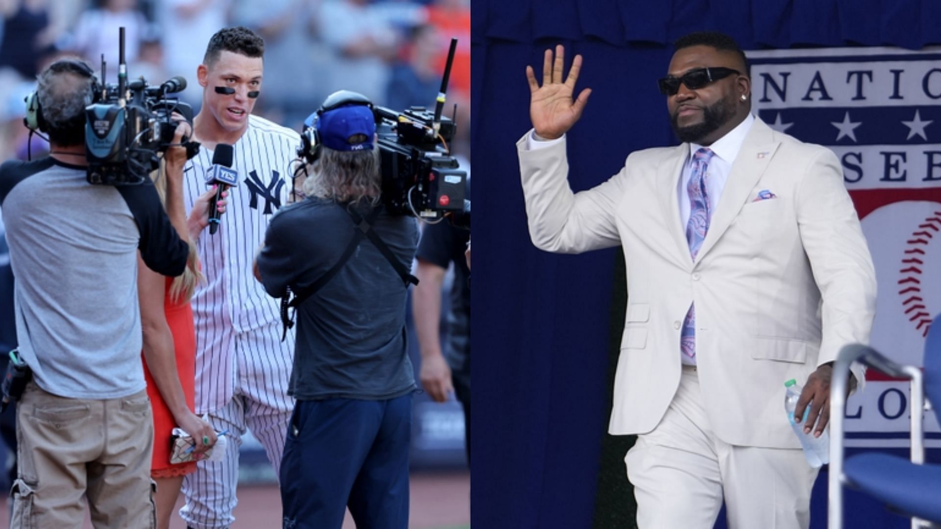 New York Yankees Captain Aaron Judge &amp; Former Boston Red Sox Slugger David Ortiz