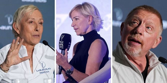 Martina Navratilova & Chris Evert show their support for Boris Becker after German laments erasure of yesteryear legends from record books