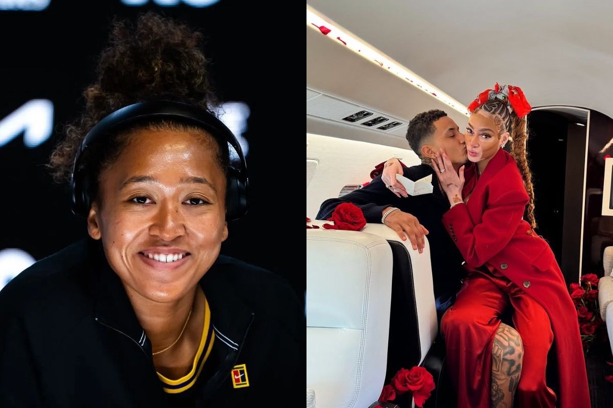 Naomi Osaka drops 2-word reaction to NBA star Kyle Kuzma and model Winnie Harlow's romantic private jet engagement