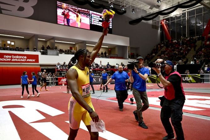 Noah Lyles drops major hint on 2025 indoor season after New Balance Grand Prix exploits