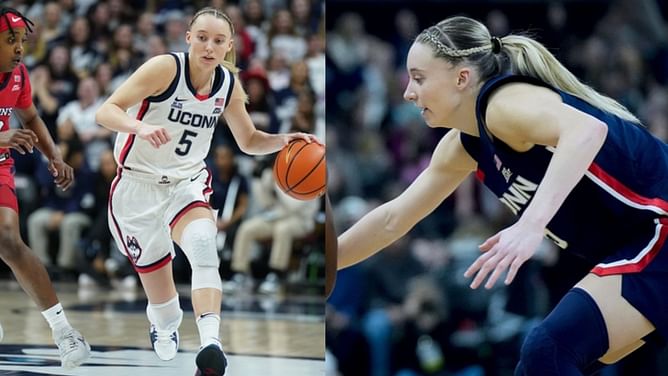 Paige Bueckers reacts to Azzi Fudd's career-high night with 8 threes in 34 point haul vs. St. John's