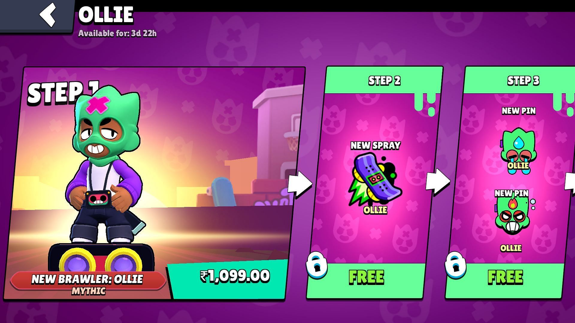 Ollie is available in the in-game shop (Image via Supercell)