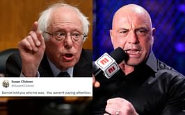 Joe Rogan's "spot-on impersonation" of Bernie Sanders defending Big Pharma donation to Democratic Party cracks JRE fans up: "Played it several times"