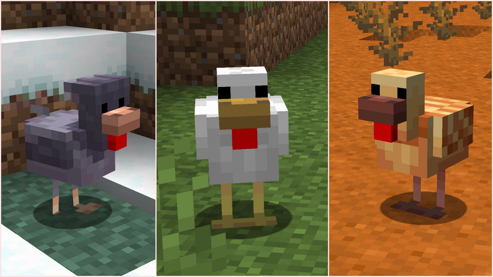 There seems to be a pattern emerging from new and existing mob variants (Image via Sportskeeda Gaming/Mojang)