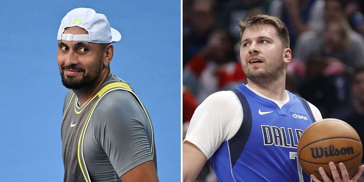 Nick Kyrgios and Luka Doncic Mavericks