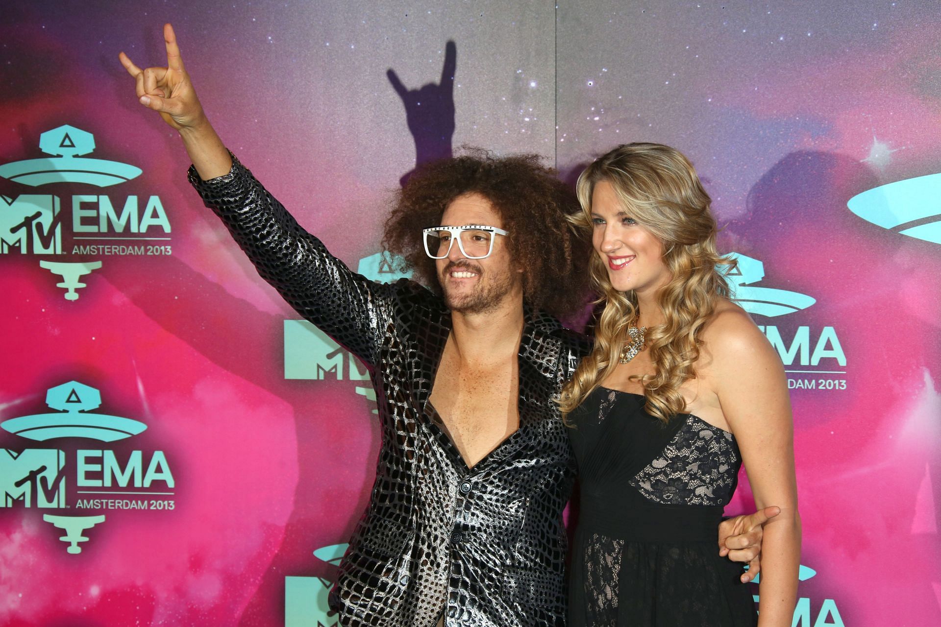 Redfoo and Victoria Azarenka at the MTV European Awards (Image via Getty)