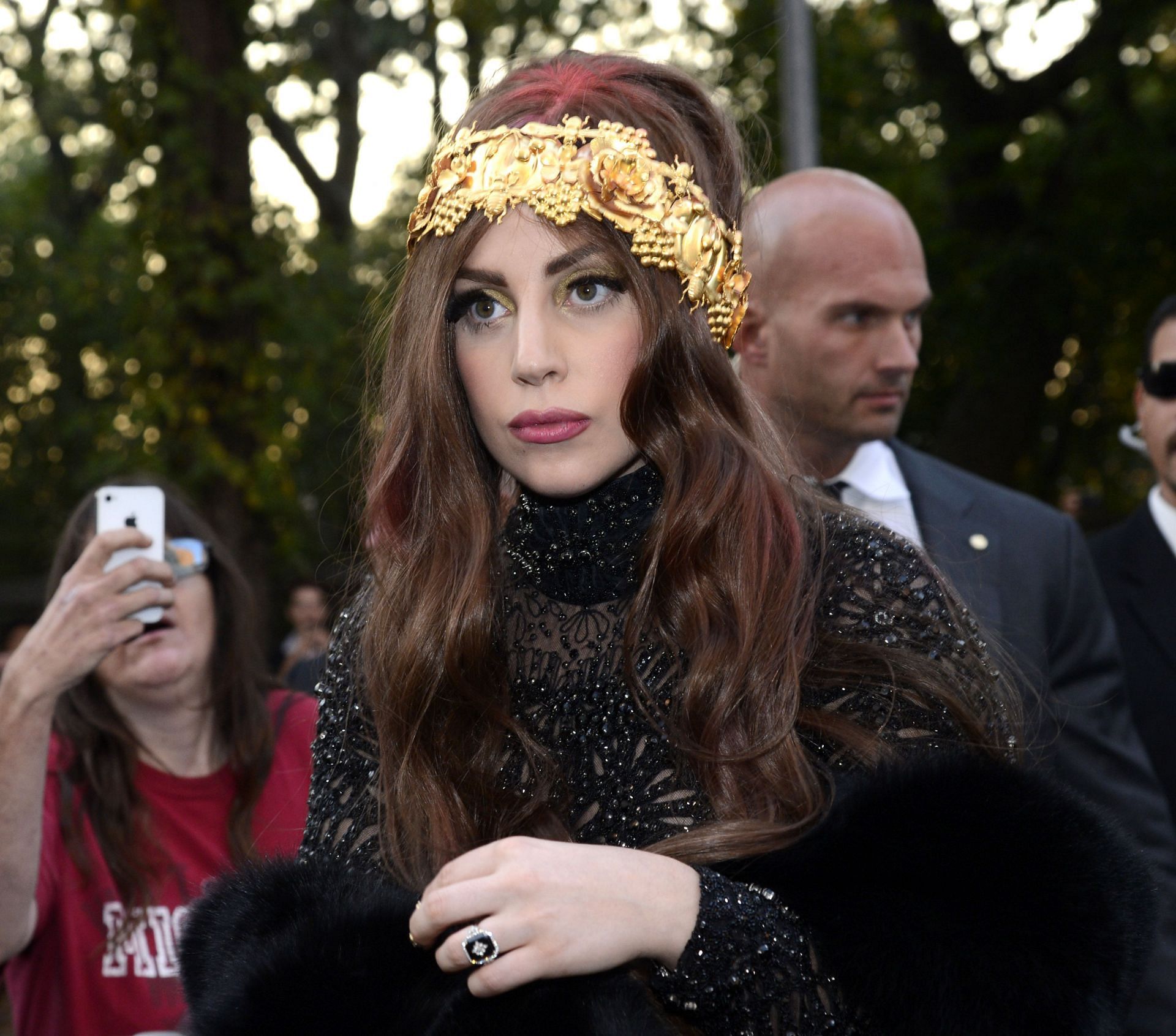 The pop star is a natural brunette. Source: Getty