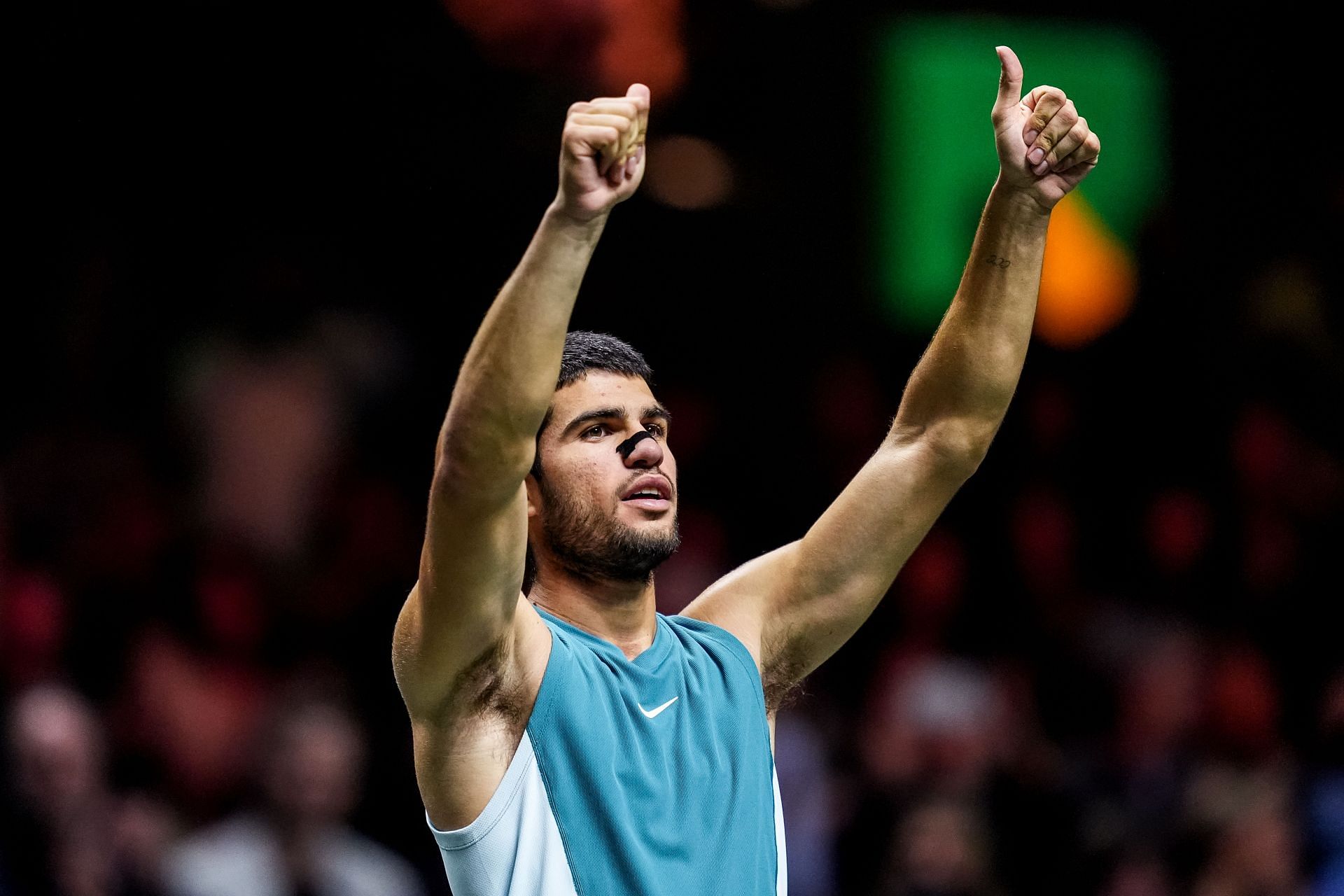 Carlos Alcaraz pictured at the 2025 ABN AMRO Open | Image Source: Getty