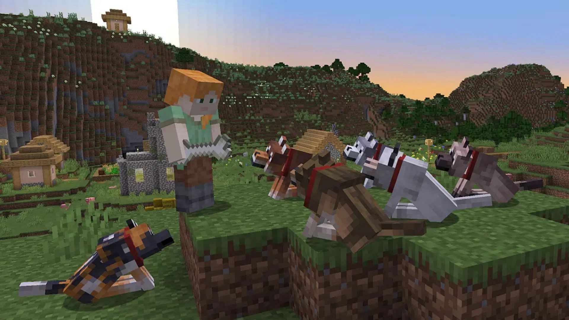 The game got new wolf variants last year (Image via Mojang Studios)