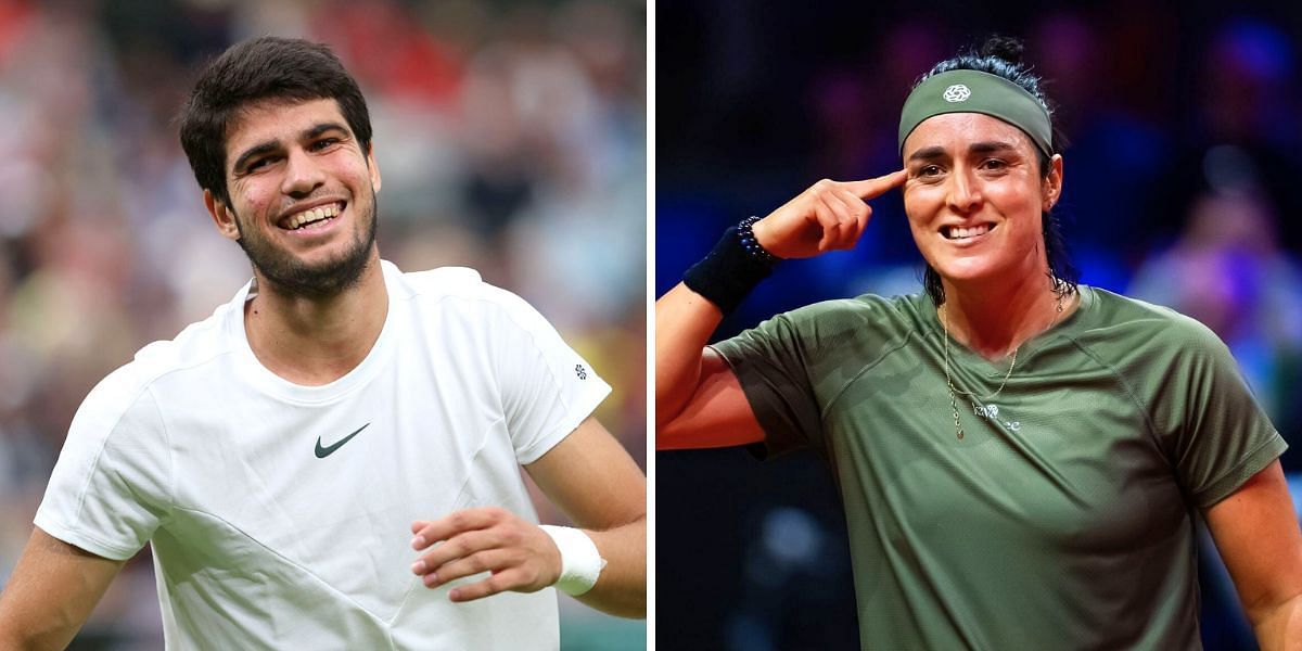 Carlos Alcaraz (L) &amp; Ons Jabeur (R) (Source - GETTY)