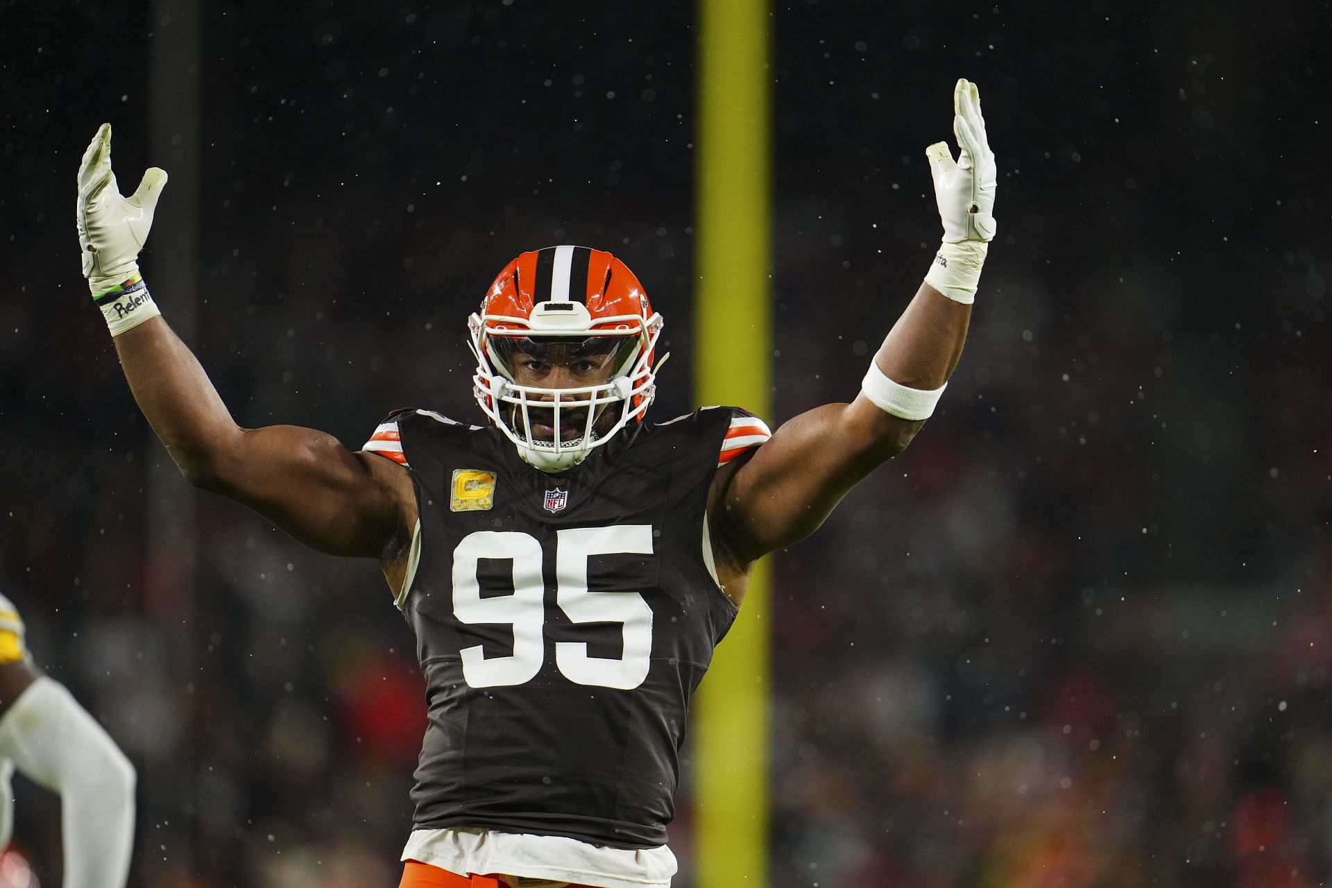 Myles Garrett during Pittsburgh Steelers v Cleveland Browns - Source: Getty