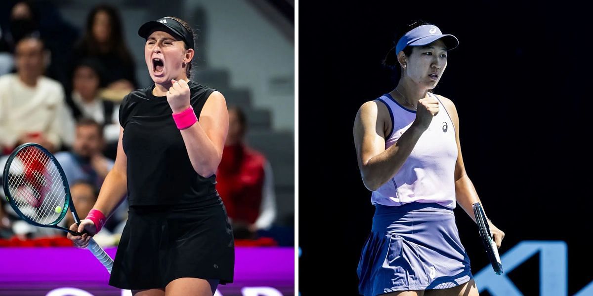 Jelena Ostapenko vs Moyuka Uchijima is one of the first-round matches at the Dubai Tennis Championships 2025. (Photos: Getty)