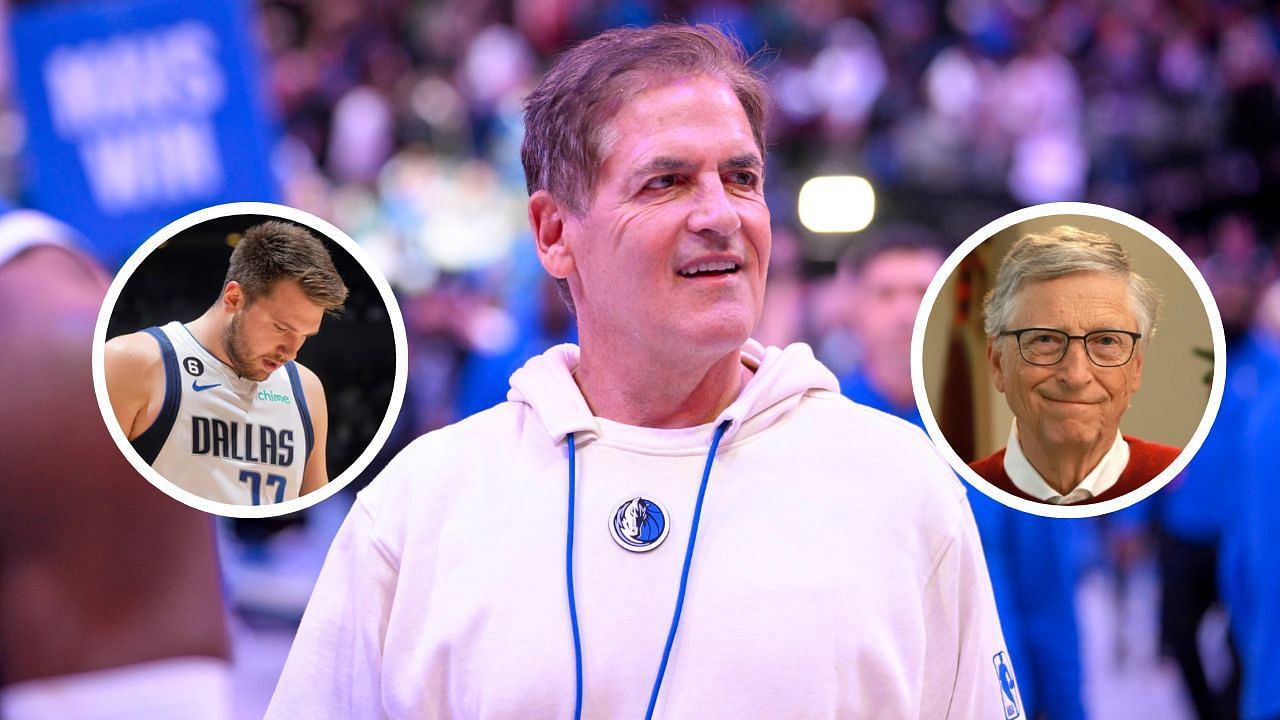 Mark Cuban makes wild comparison to explain Luka Doncic trade to $106.3B Bill Gates involving Steve Ballmer (Image source: NBA.com, Bill Gates IG)