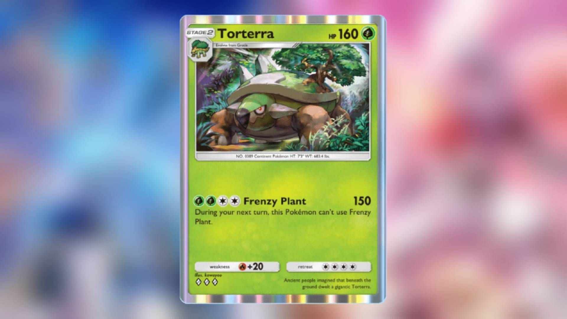 Torterra has always been a well-designed creature with tons of potential for stunning artwork in the trading card game (Image via The Pokemon Company)