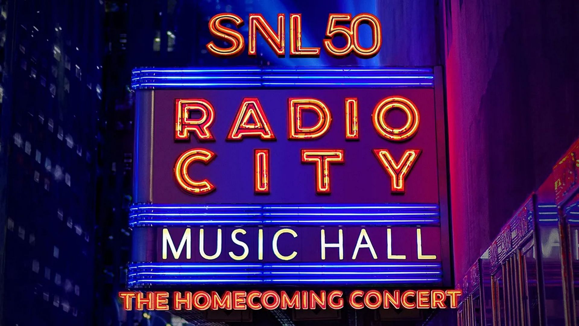 SNL50: The Homecoming Concert  poster (Image via Peacock)