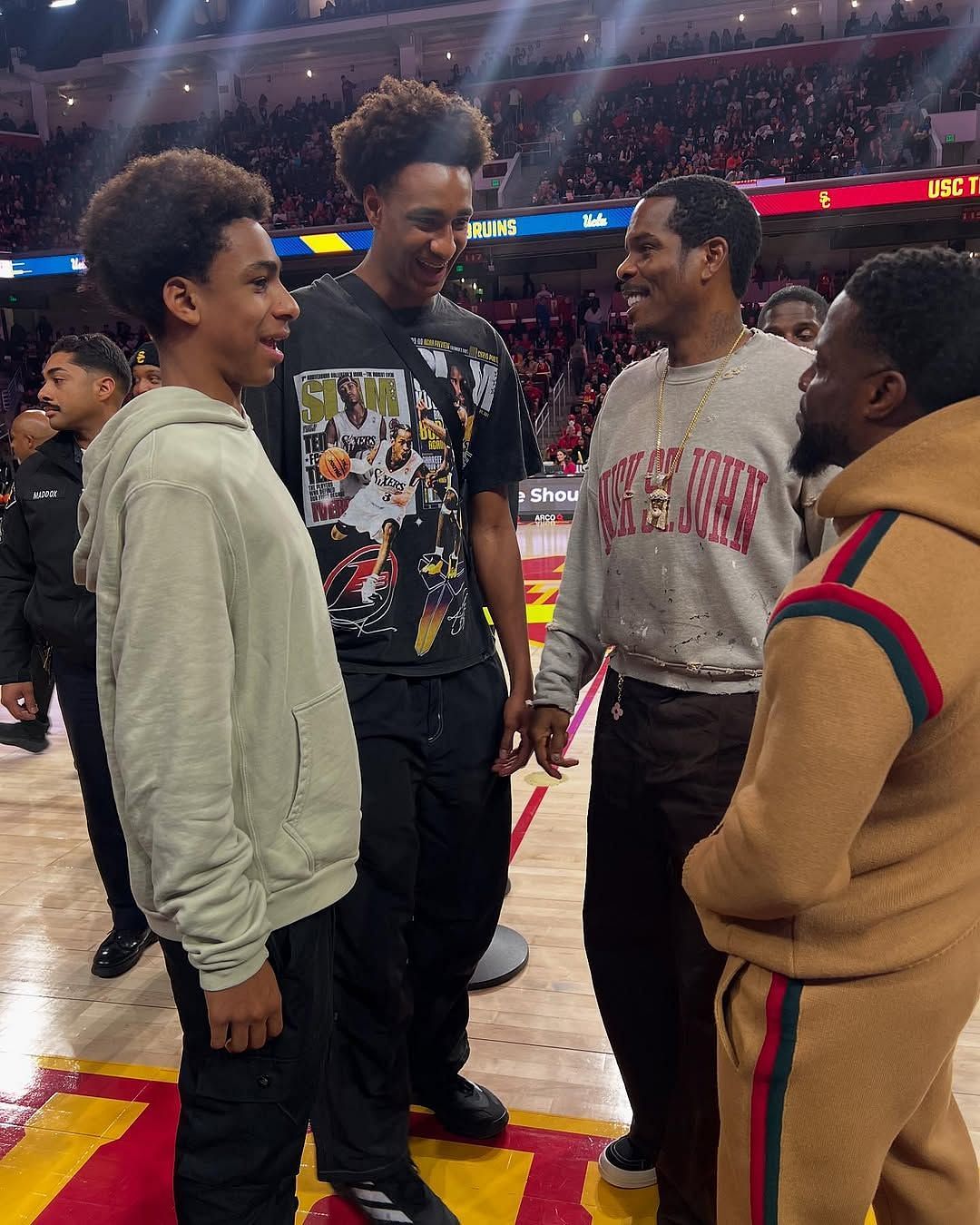 IN PICS: Gilbert Arenas&#039; ex Govan shares USC vs. UCLA game day moments with Kevin Hart and her children (Image: IG/lauramgovan)