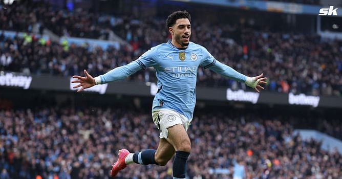 "Already matched Hojlund in the Prem" - Manchester City fans react as Omar Marmoush scores 1st half hat-trick against Newcastle