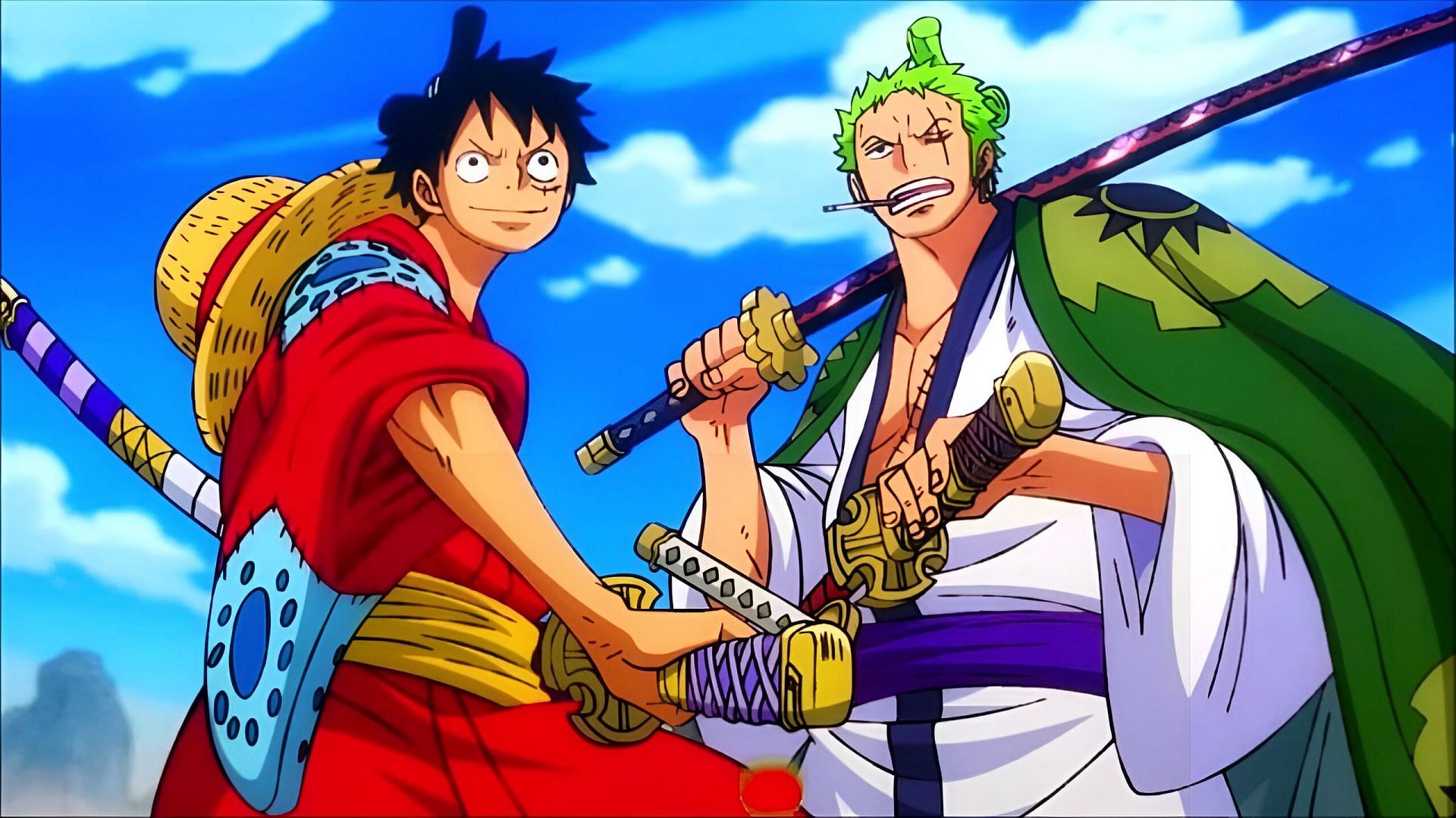 Luffy and Zoro as seen in the anime (Image via Toei Animation)