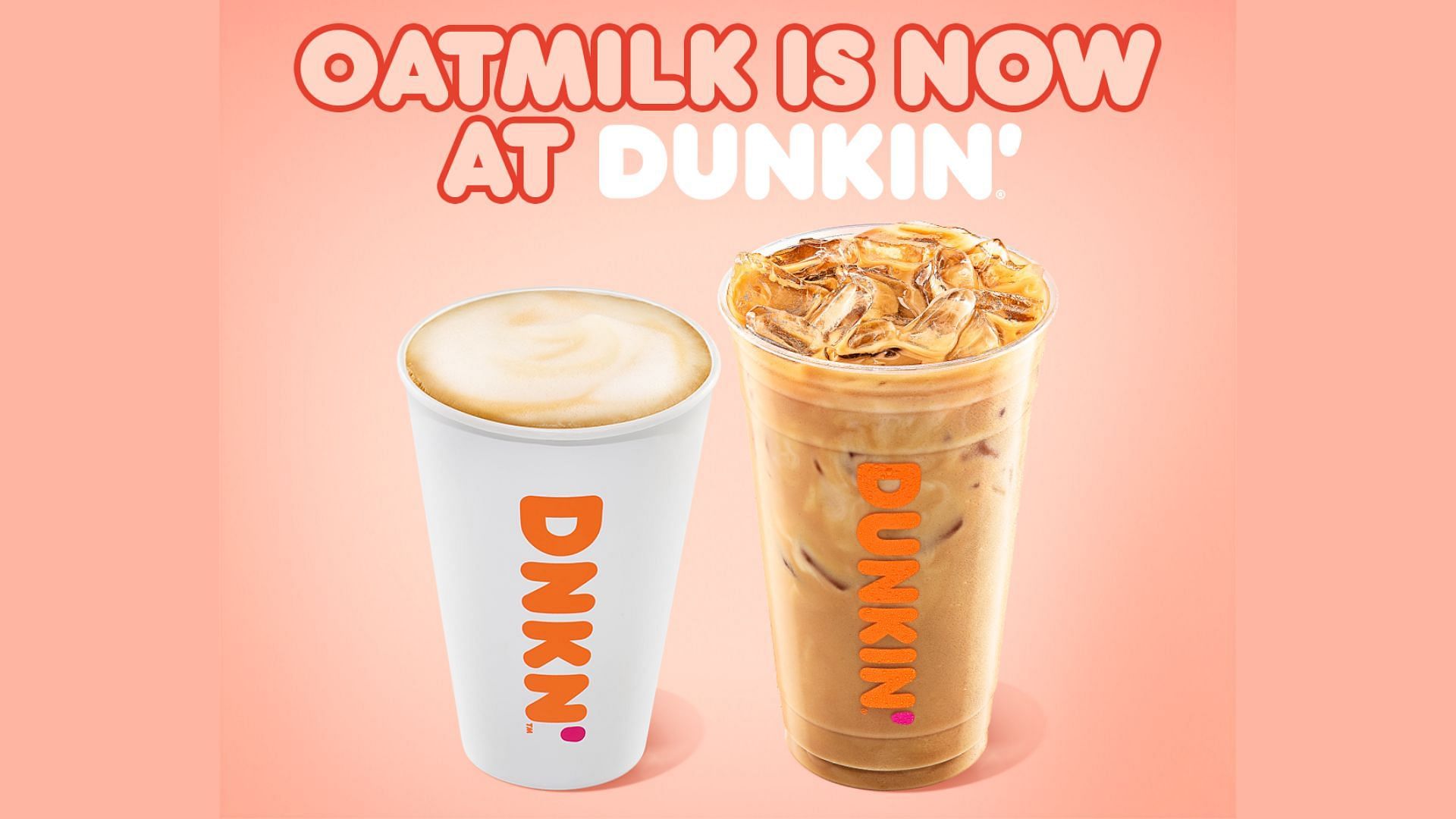 Non-dairy milk options are now available without any surcharge (Image via Dunkin&#039;)