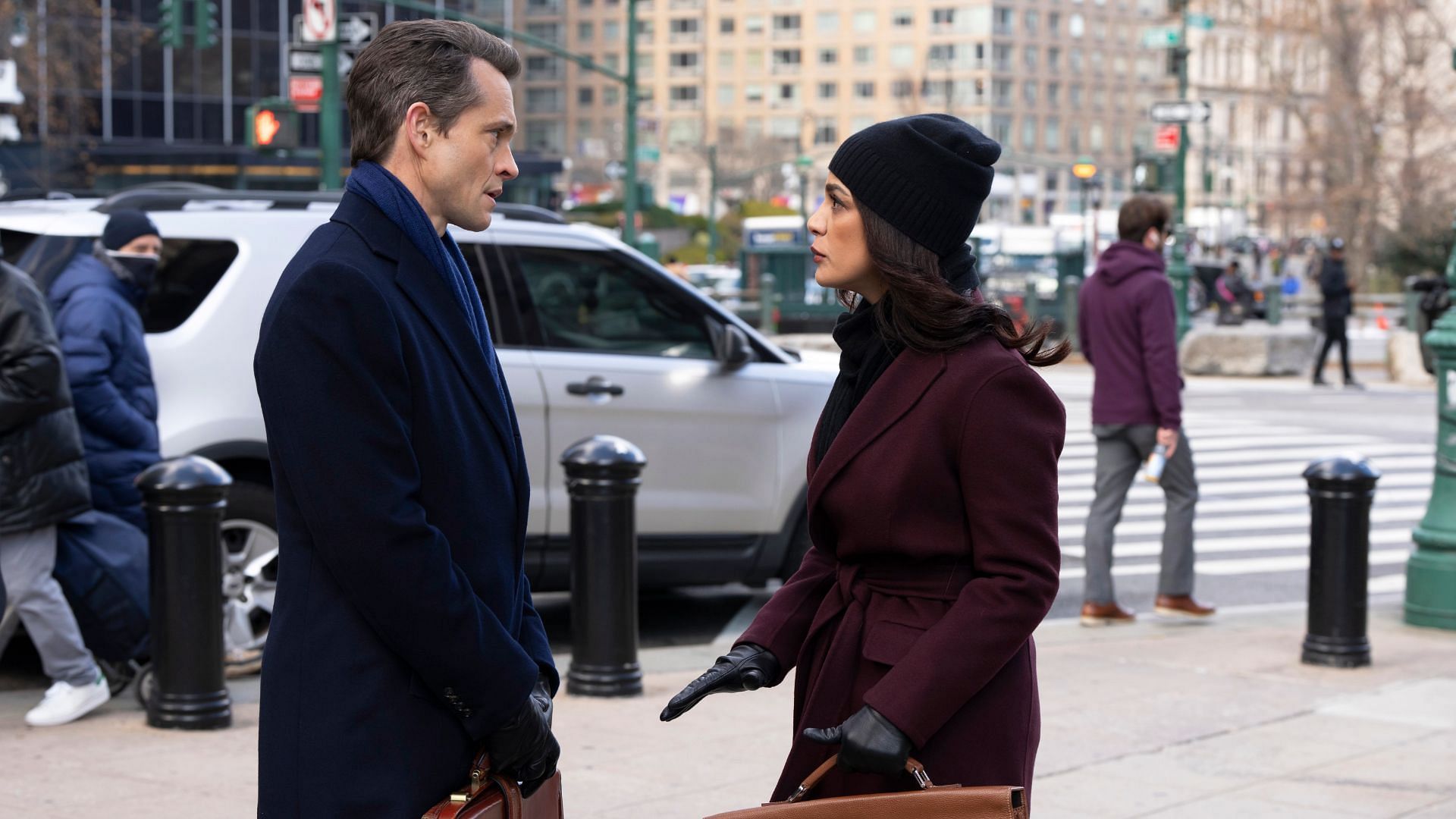 Price and Maroun in a still from the episode (Image via X/@lawandordertv)