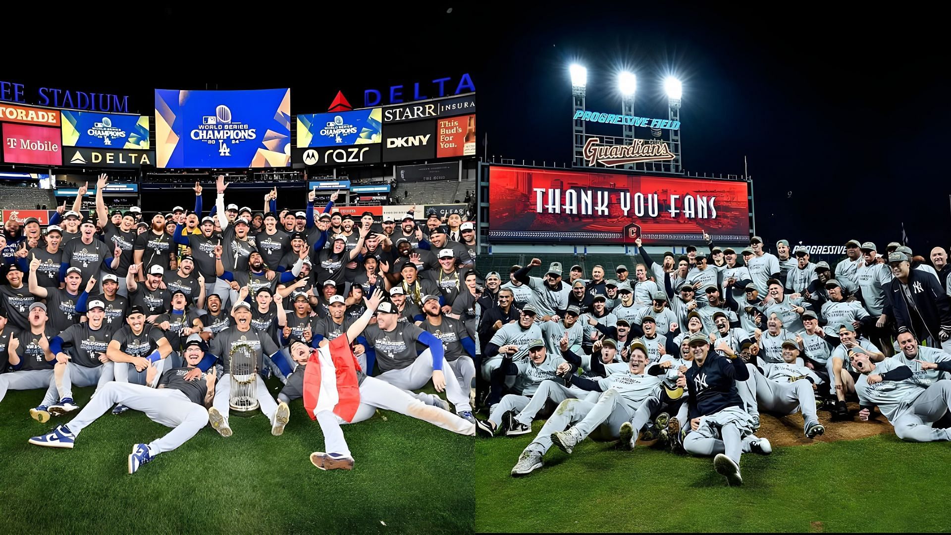 Los Angeles Dodgers and New York Yankees IG