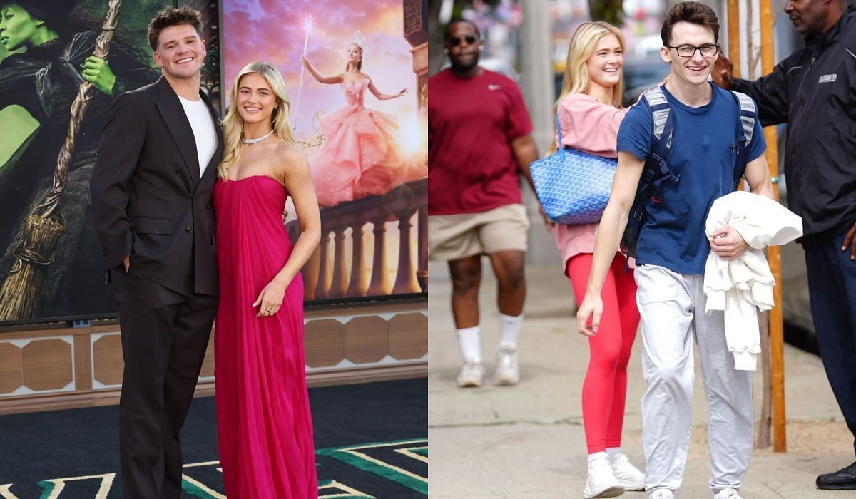 Stephen Nedoroscik, his dance partner, Rylee Arnold, and her boyfriend, Walker Lyons- Source: Getty