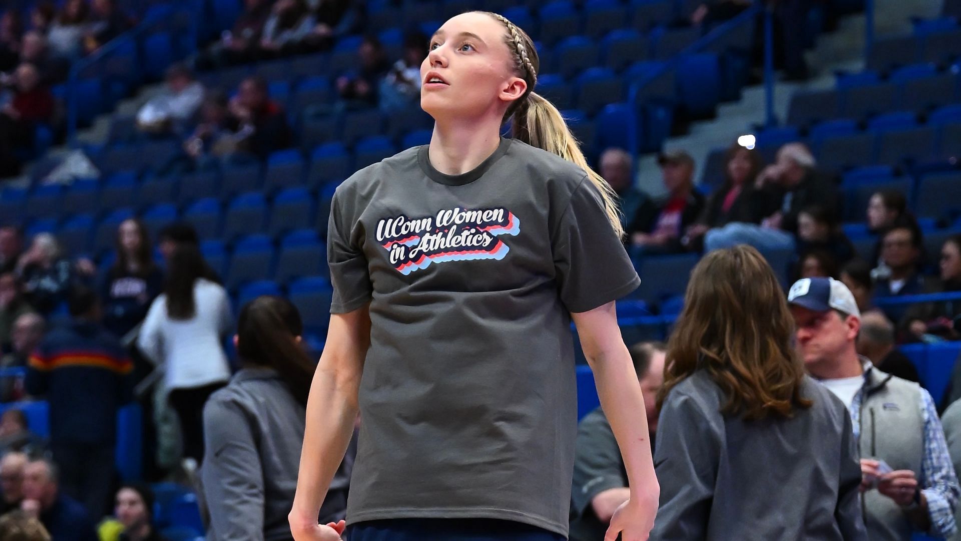 Paige Bueckers before the game versus Creighton. - Source: @UConnWBB on X