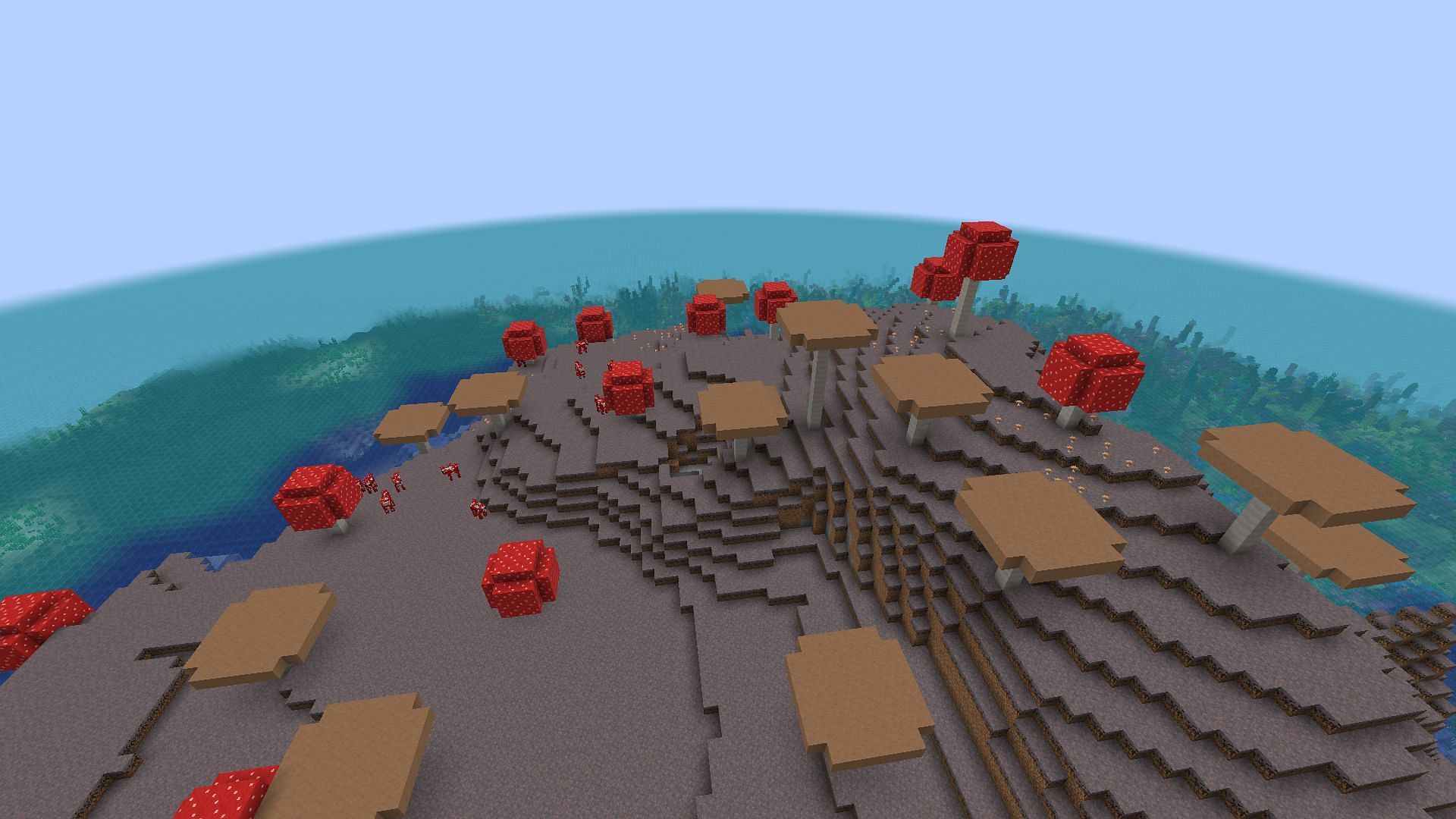 Mushroom fields are a cool unique biome in Minecraft (Image via Mojang Studios)