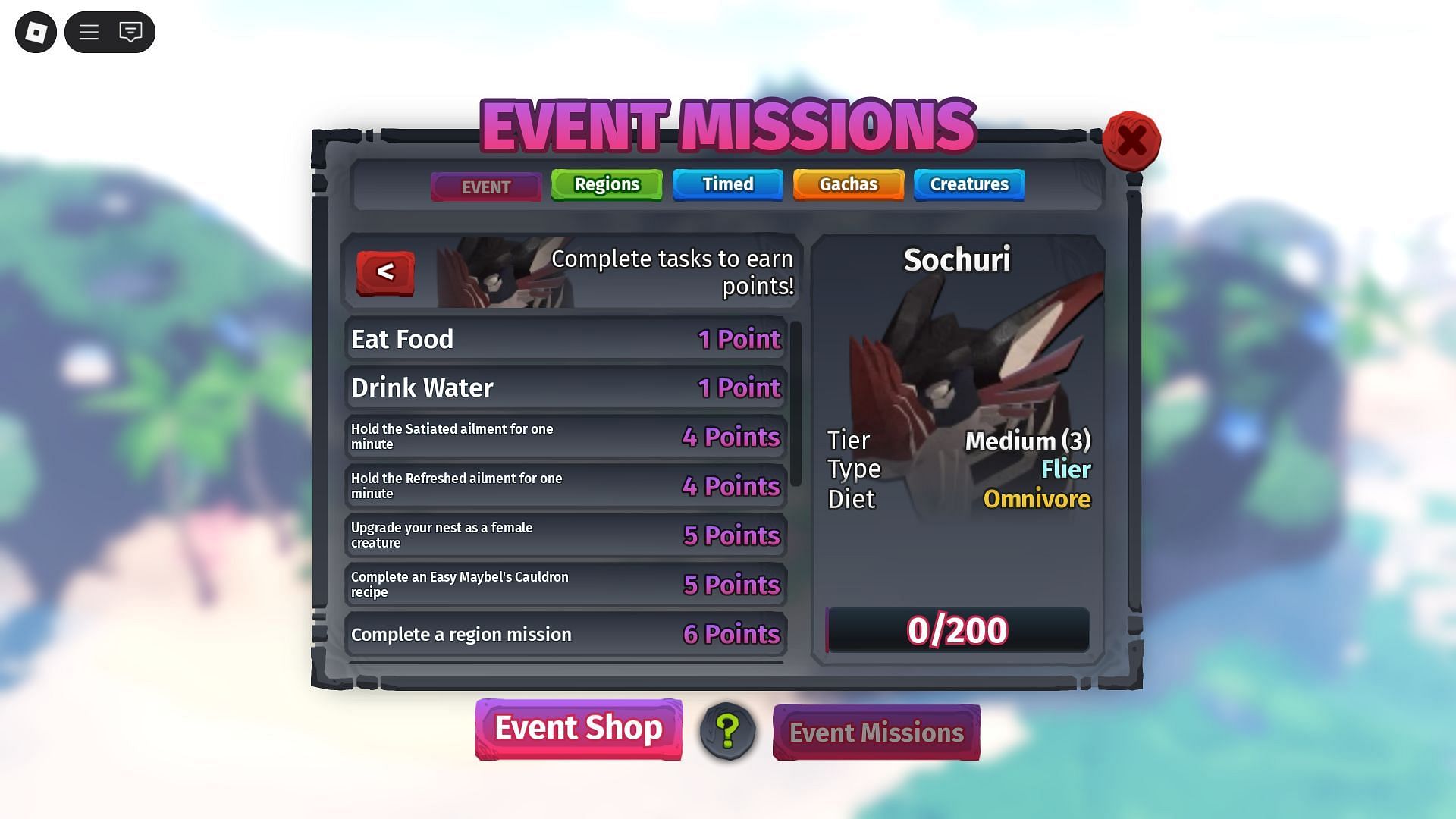 Event Missions (Image via Roblox)