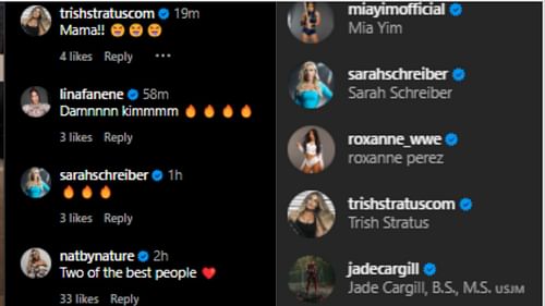 The stars all reacted to Orton and his wife celebrating their special day (Credit: Kim Orton's IG)