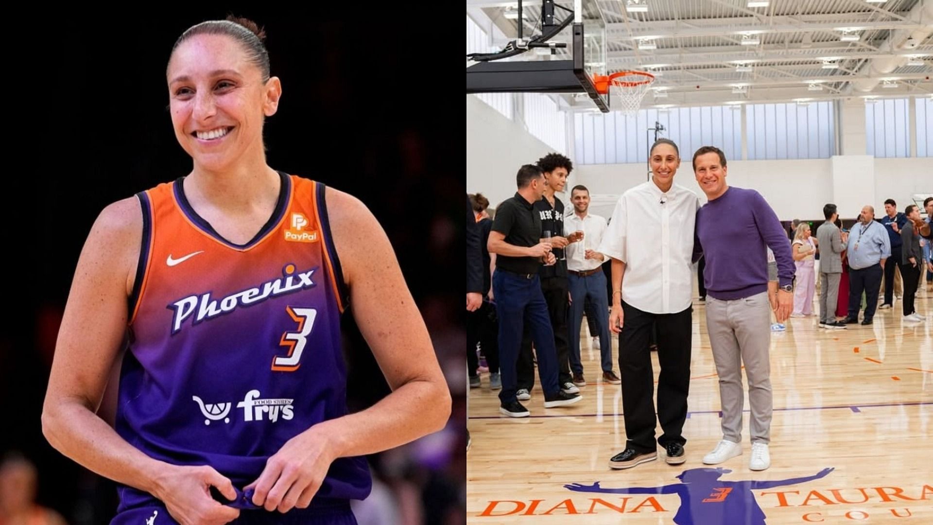 Diana Taurasi and Mat Ishbia