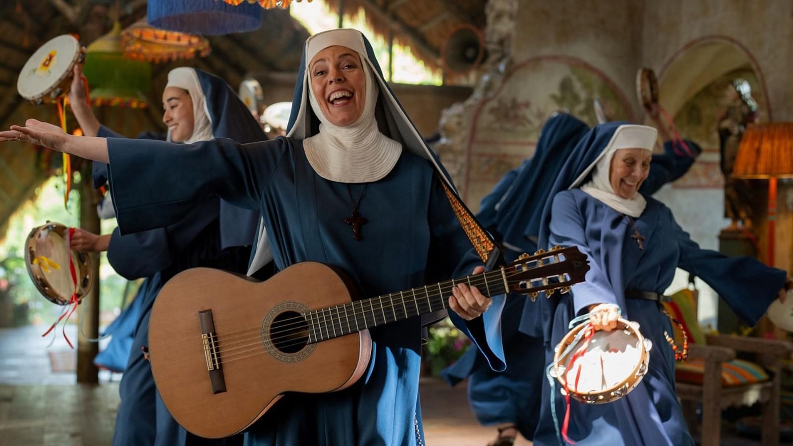 Olivia Colman as The Reverend Mother from Paddington in Peru (Image via Studio Canal UK)