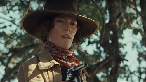 Still of Jennifer Carpenter as Mamie Fossett in 1923 season 2 trailer (Image via Paramount+/Youtube)