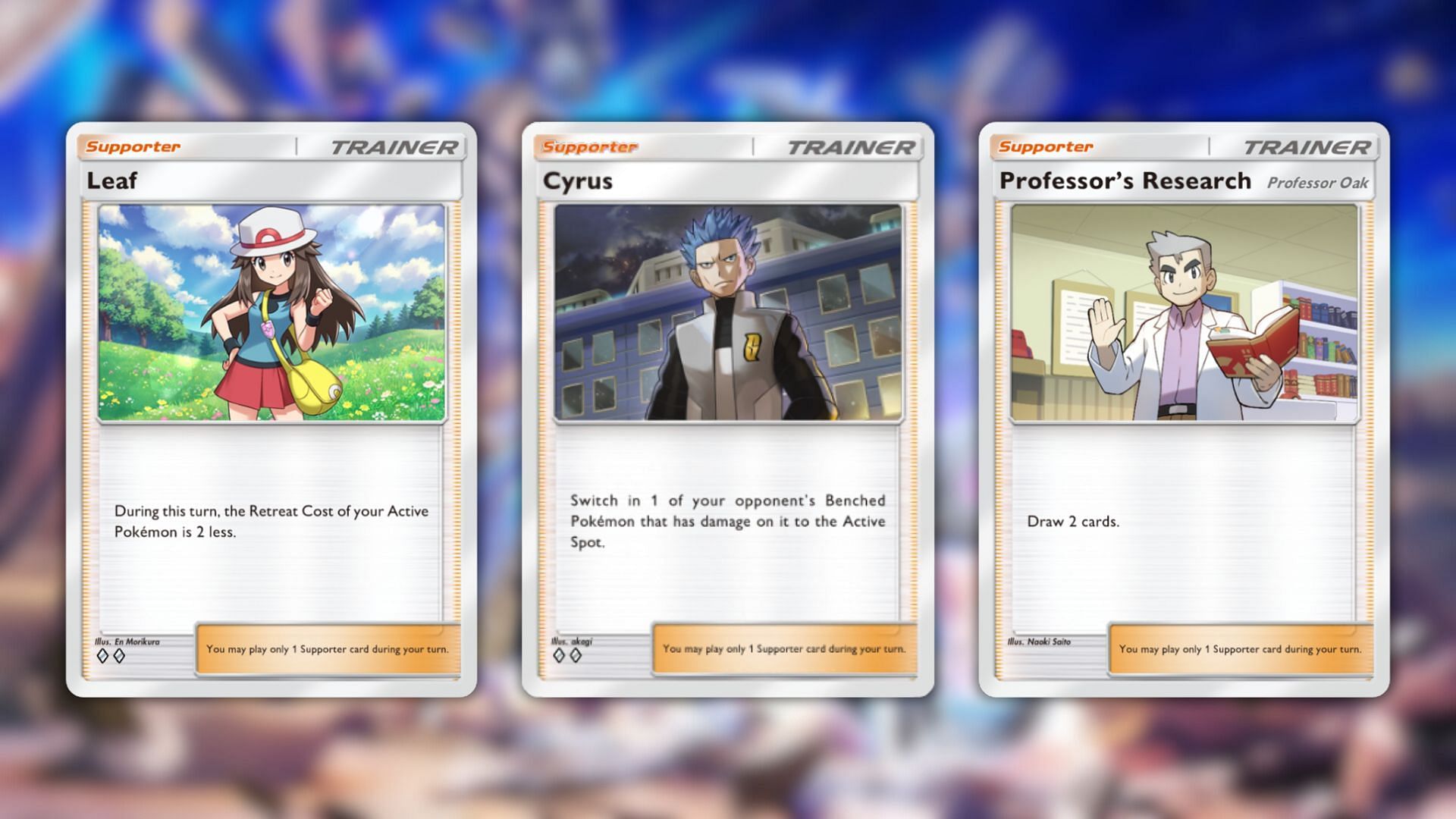 Best support cards in this deck (Image via The Pokemon Company)