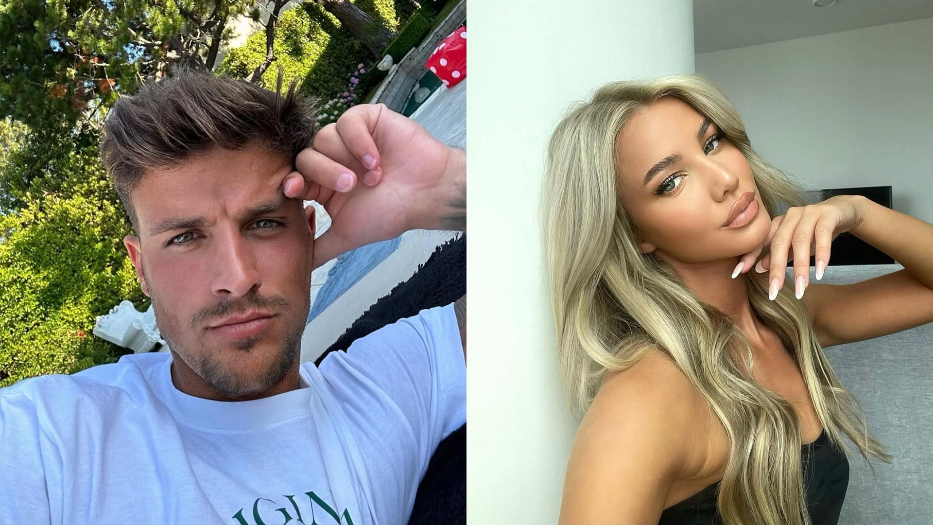 Luca and Grace from Love Island: All Stars (Images via Instagram/@lucabish and @gracexrosa)