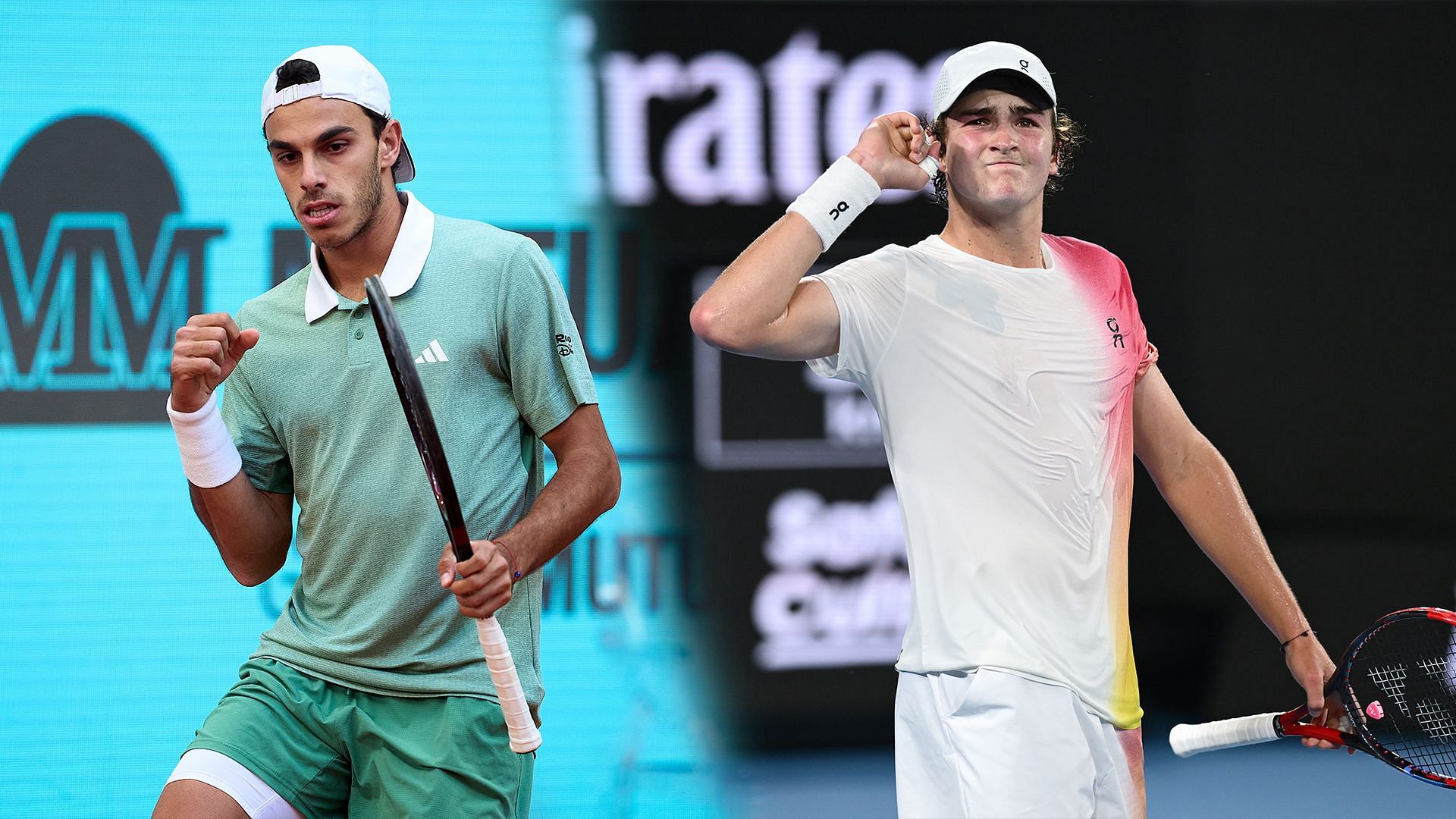 Francisco Cerundolo will meet Joao Fonseca in the final of the Argentina Open 2025. (Photos: Getty)