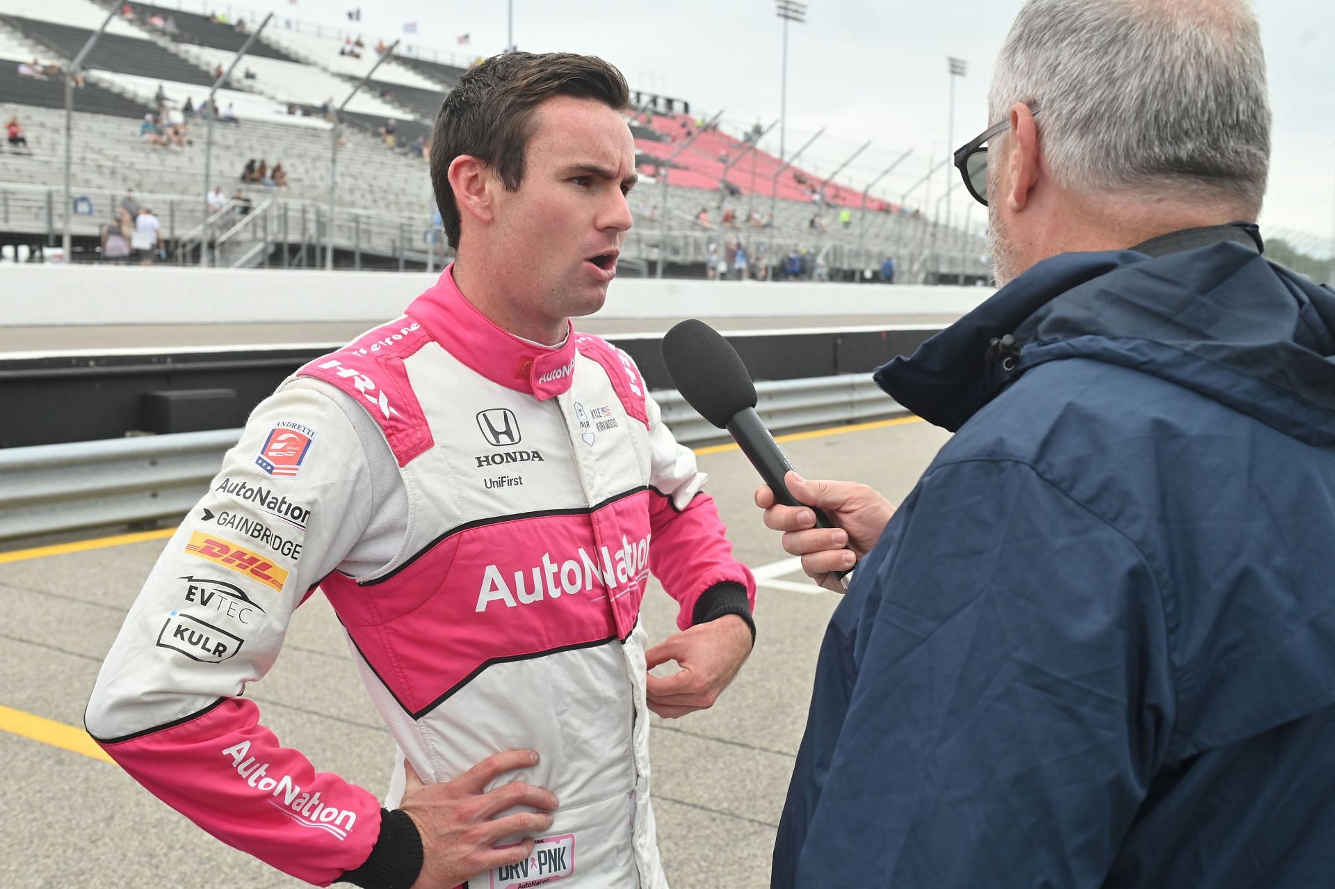 Kyle Kirkwood at the INDYCAR Bommarito Automotive Group 500 | Image Source: Getty