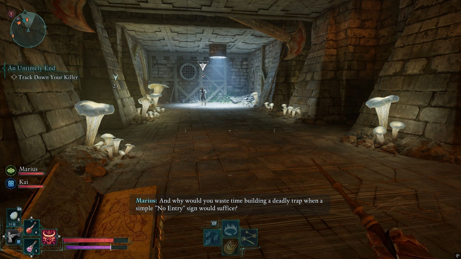 Death traps and ranged combatants? How tedious (Image via Obsidian Entertainment)