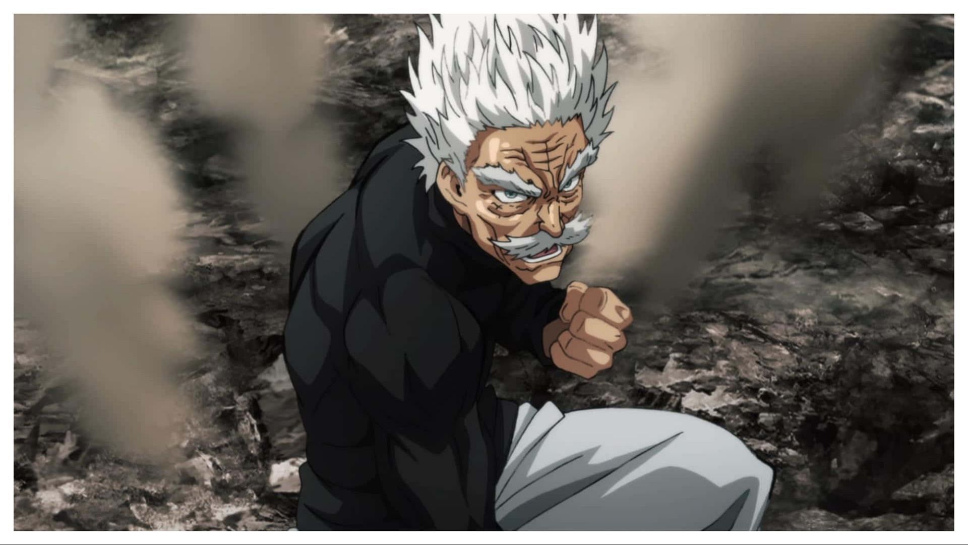 Bang &quot;Silver Fang&quot; from One Punch Man(Image via Madhouse/J.C. Staff)