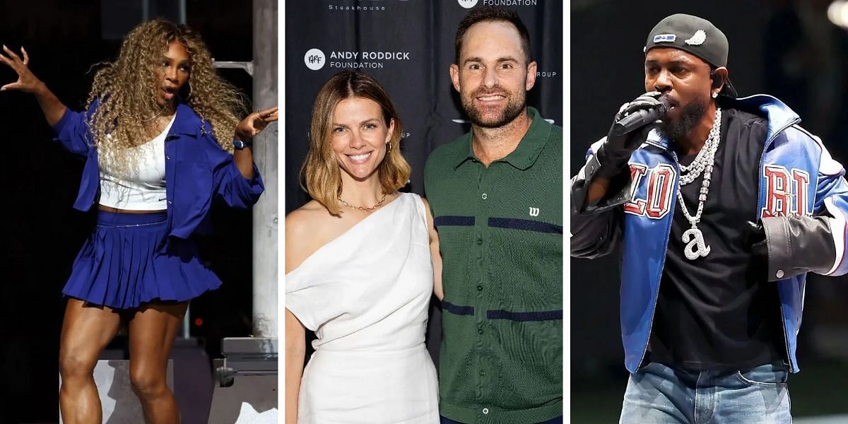 Andy Roddick wife Serena Williams Kendrick Lamar Super Bowl