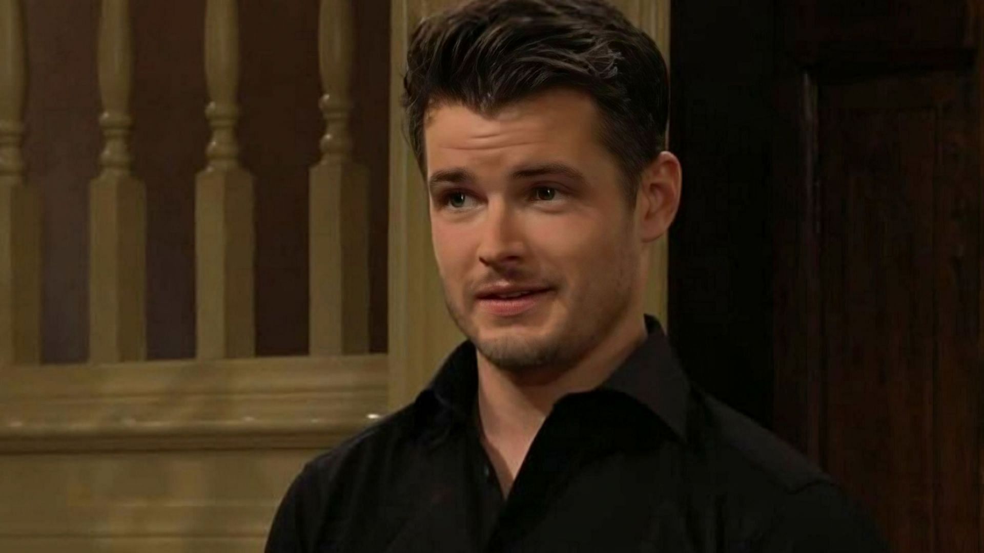 Kyle Abbott in a conversation with Summer Newman in a still from the soap (Image via CBS)