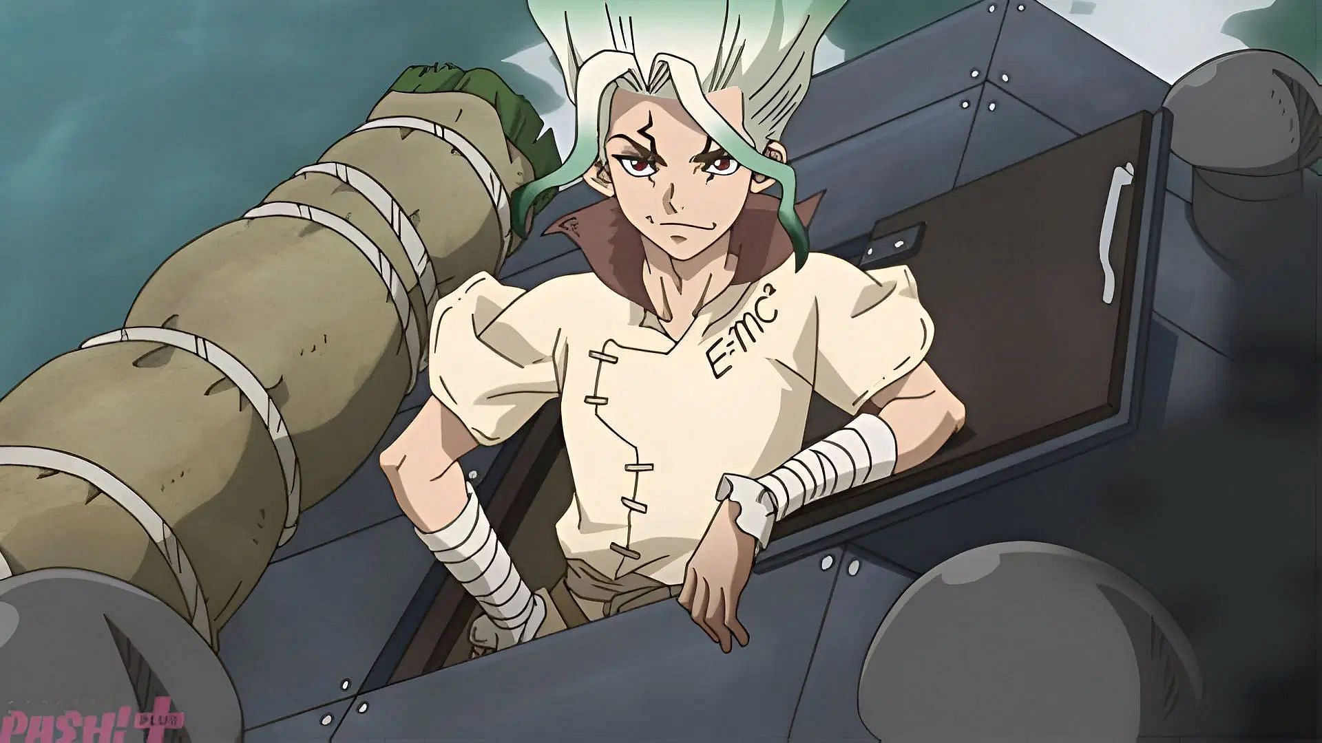 Senku, as seen in Dr. Stone season 4 (Image via TMS Entertainment)