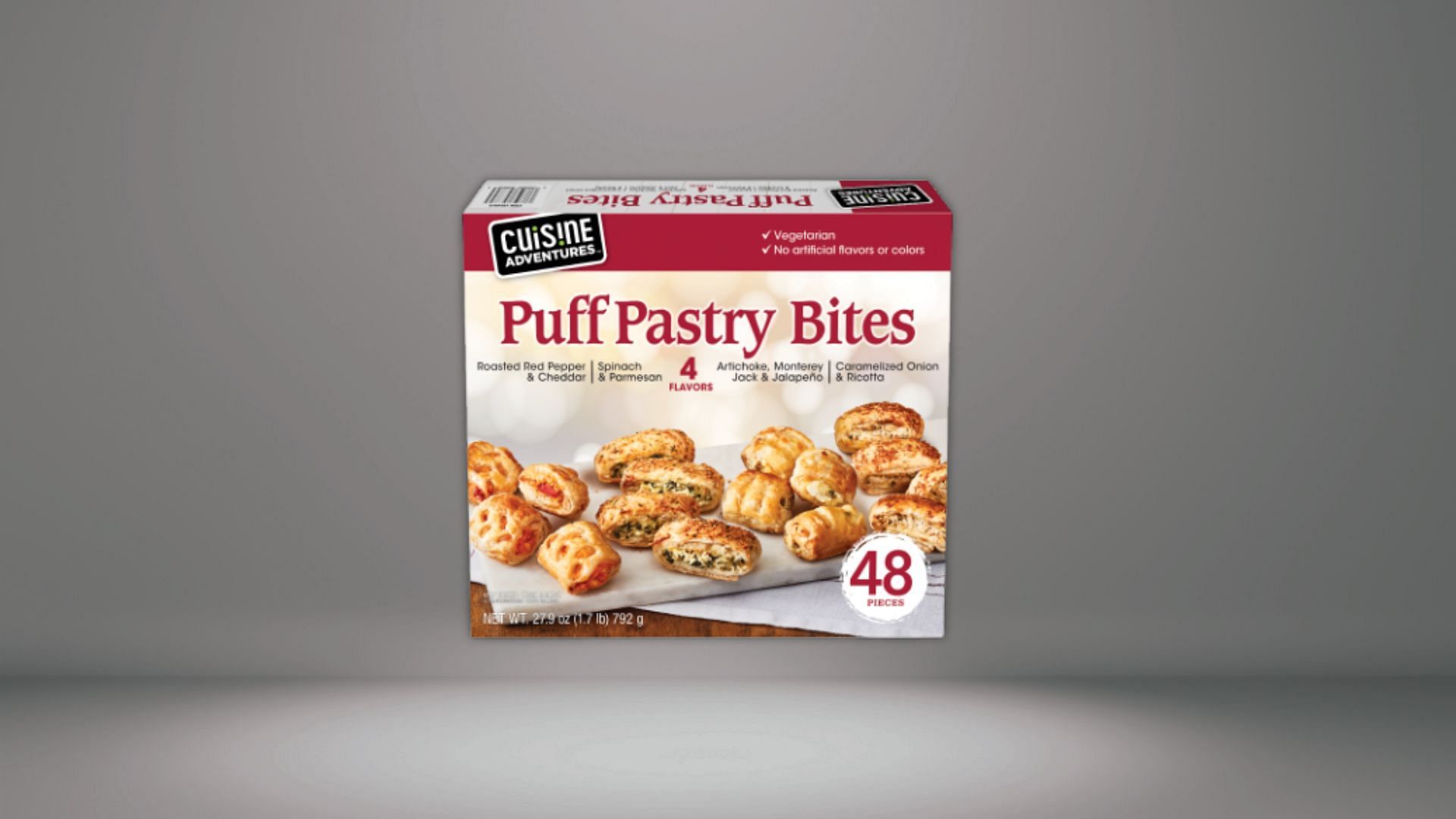 Cuisine Adventures&#039;s Puff Pastry Bites features four flavors (Image via Cuisine Adventures)