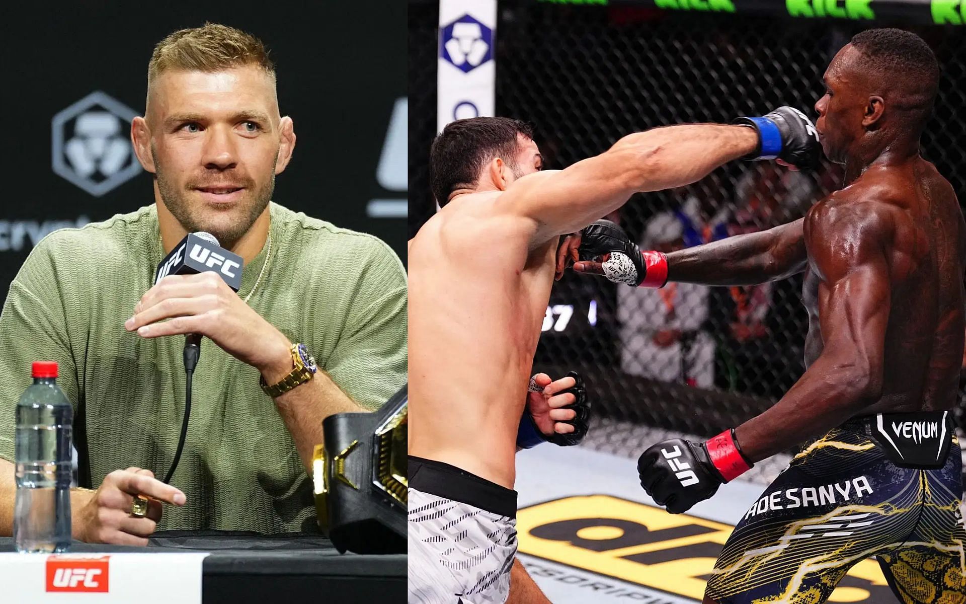 Dricus du Plessis (left) shares honest take on Israel Adesanya