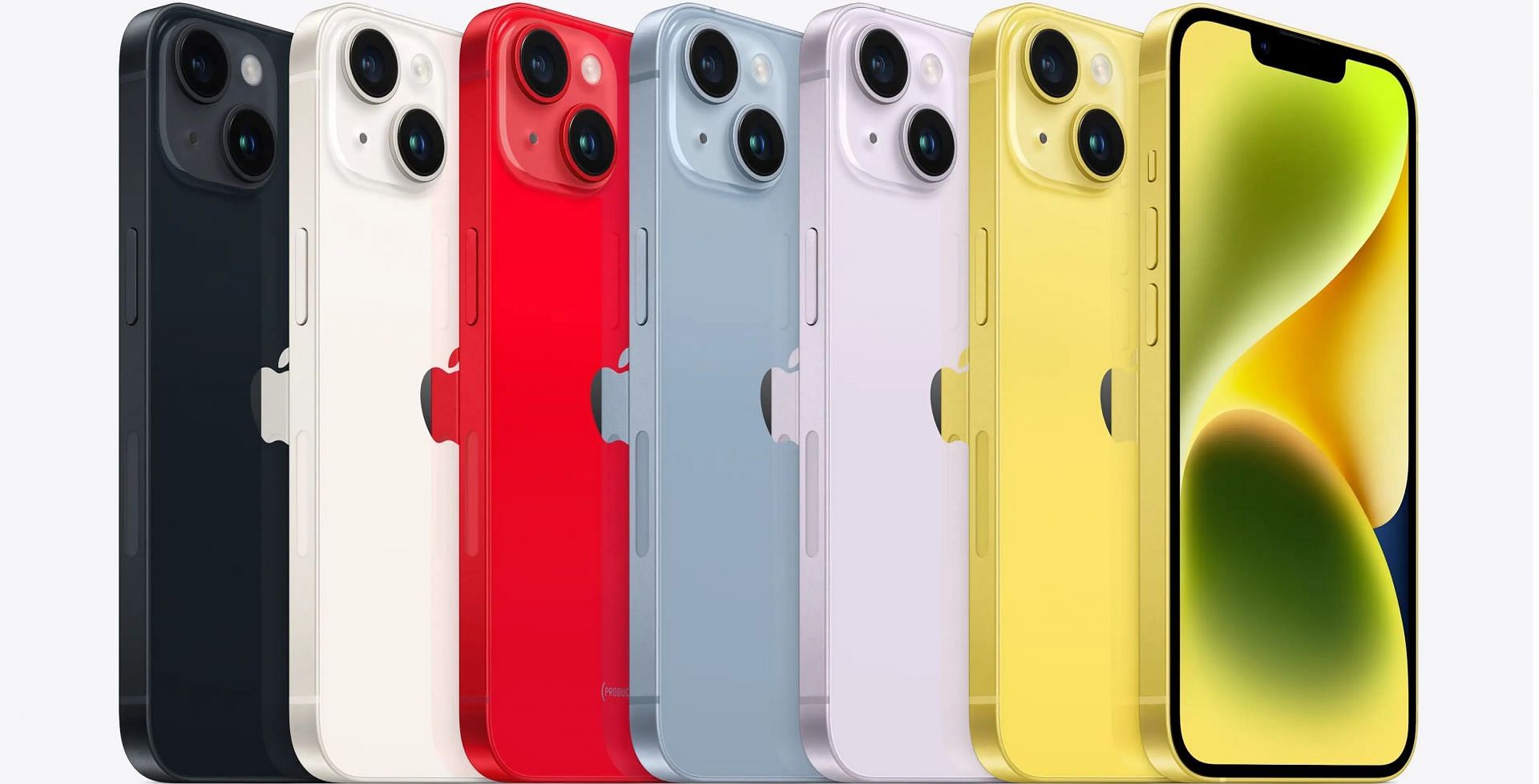 iPhone 14 colors (Image via Apple)