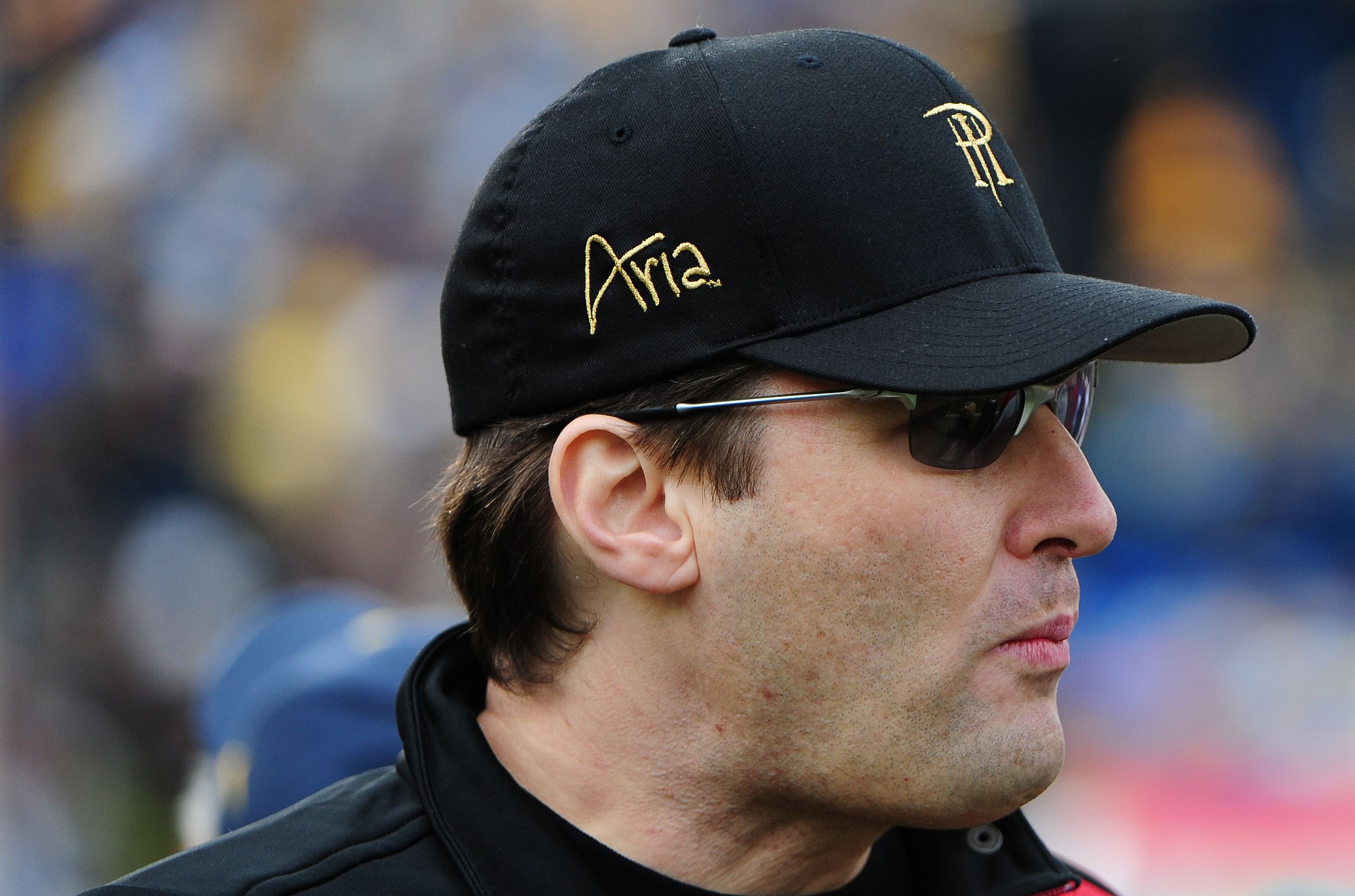 Professional poker player Phil Hellmuth watches from the sidelines during a game between the California Golden Bears and the Stanford Cardinals at Memorial Stadium. Photo Credit: Imagn